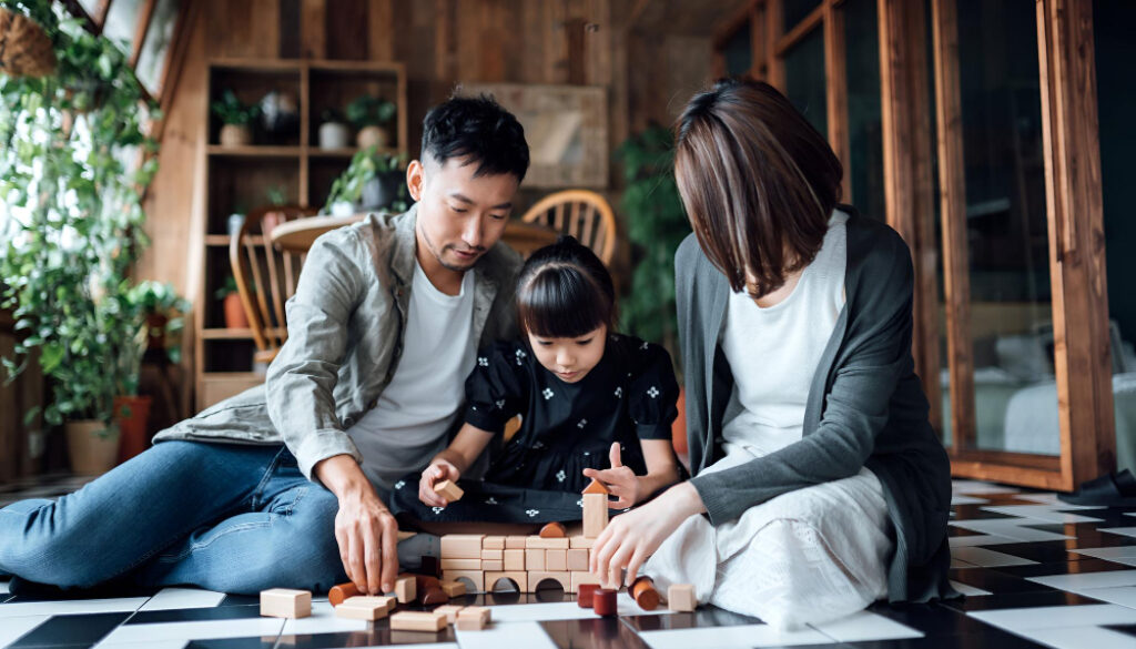 1222Joyful young Asian family Living Room